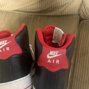 Black, White and Red Nike Air Force One HI